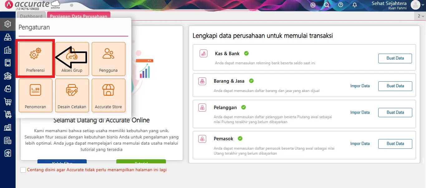 1 Membuat (kirim barang) Klaim Pemasok